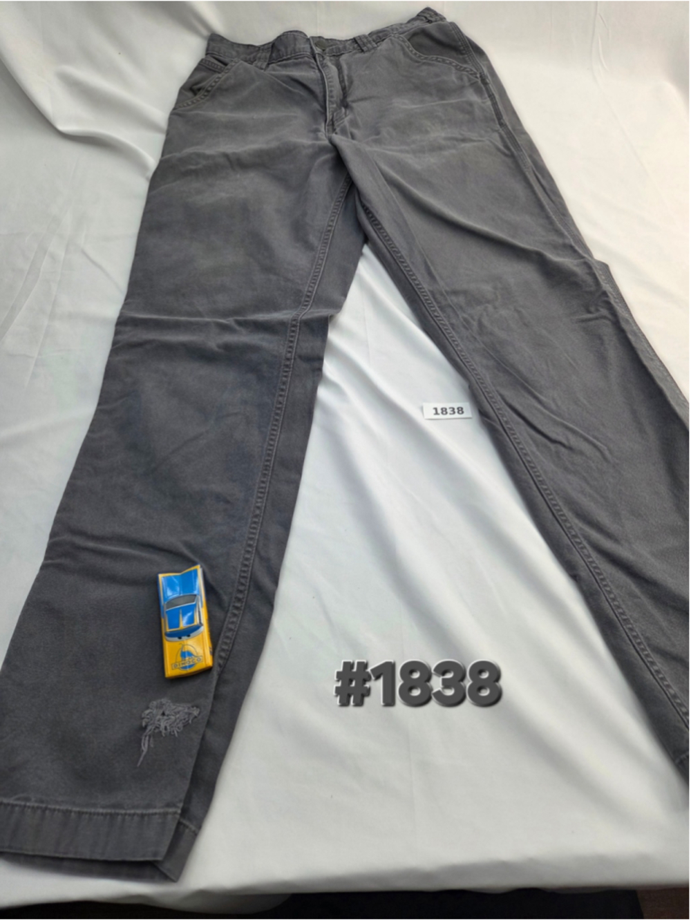 Men's Carhartt Relaxed Fit Chino Pants Grey Size 32x34 #1838